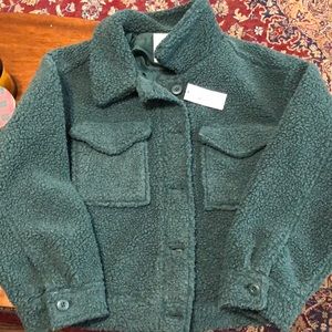 American Eagle teddy jacket. Size Small